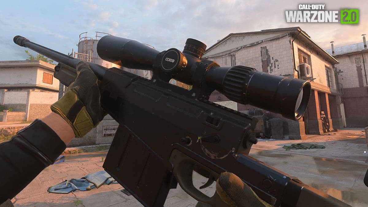 Warzone 2 player using Victus XMR Sniper Rifle