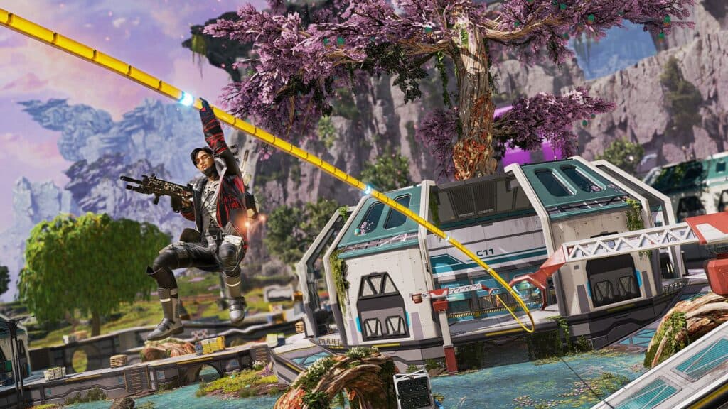 crypto riding a line in apex legends