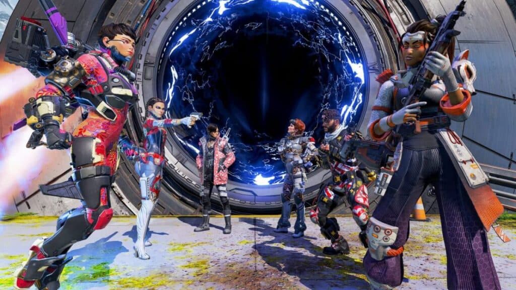apex legends characters facing off in Arenas