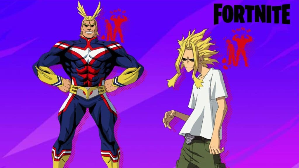All Might anime skin in Fortnite