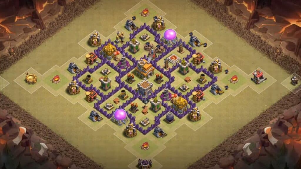 Best Clash of Clans war base for Town Hall 7