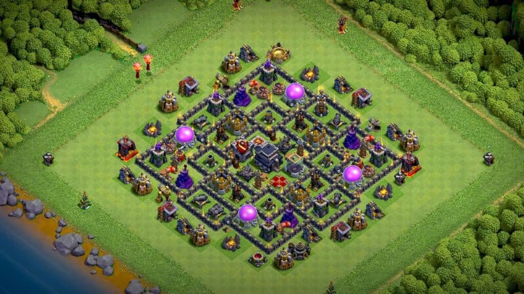 Best Clash of Clans base for Town Hall 9