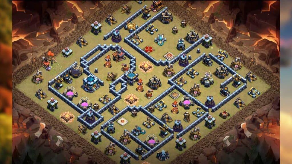 Best Clash of Clans war base for Town Hall 13
