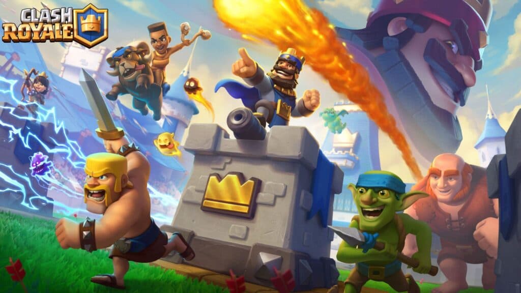 Barbarians and other Clash Royale troops in war