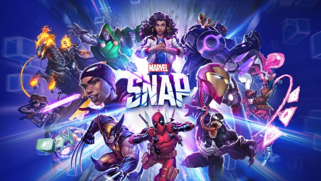 Marvel Snap artwork featuring Deadpool, Venom, and Wolverine