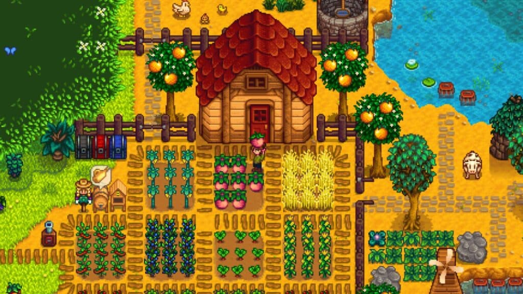 A house in Stardew Valley
