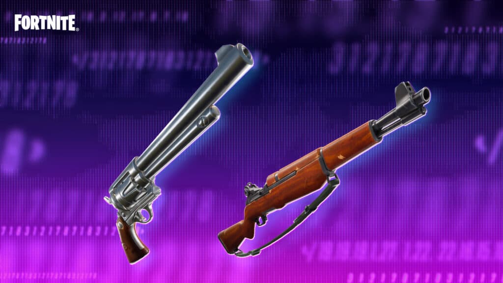 fortnite six shooter and infantry rifle