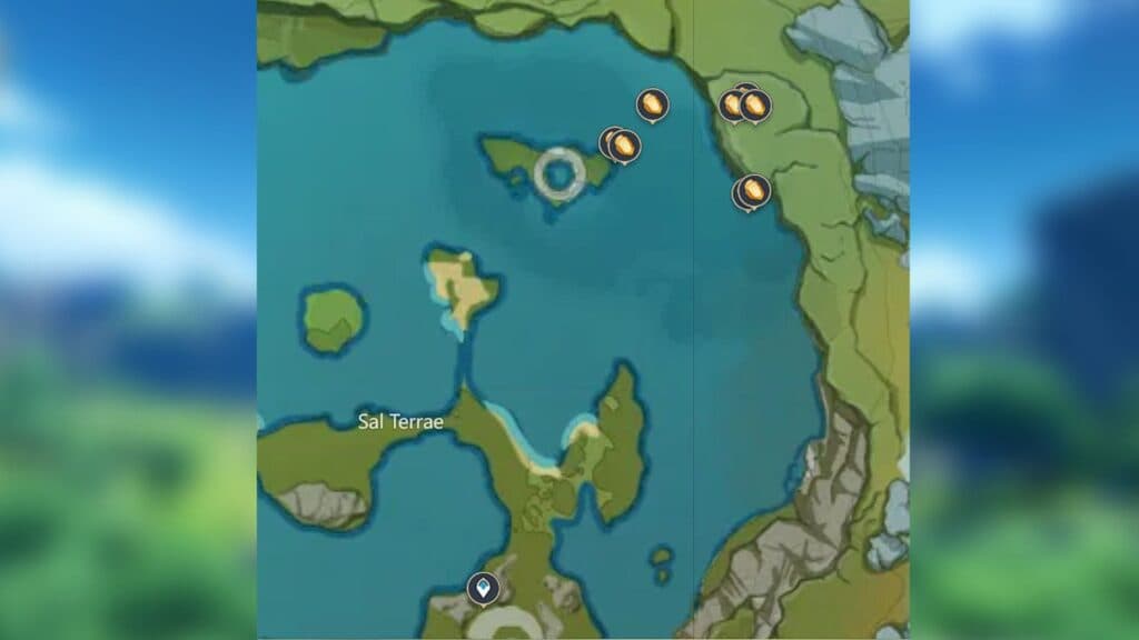 Cor Lapis locations in Sal Terrae of Genshin Impact