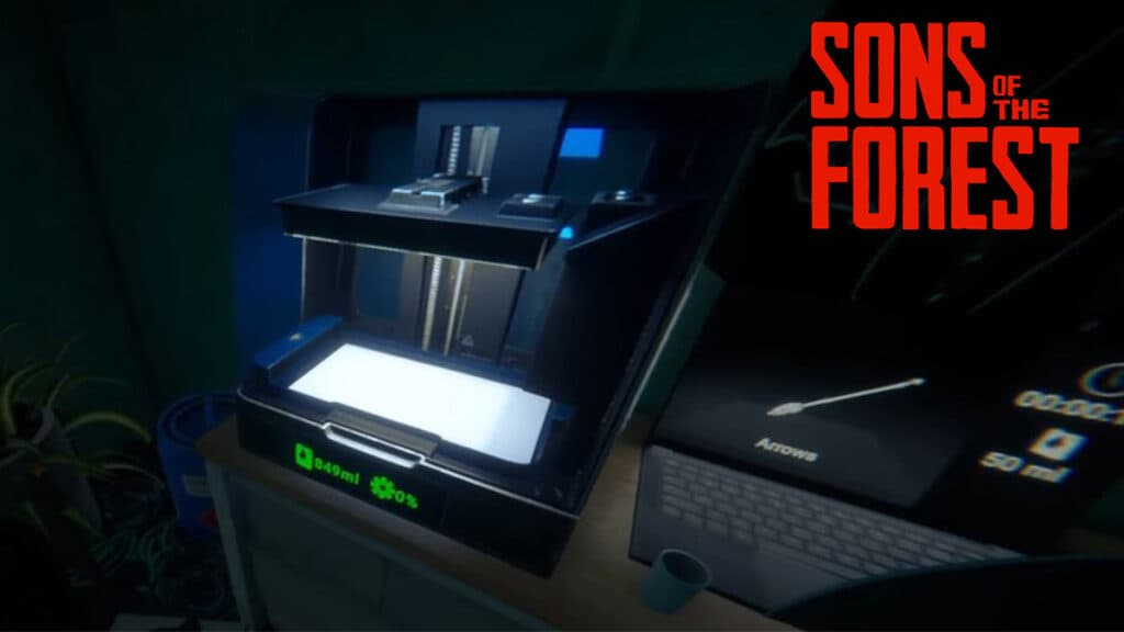 3D Printer in Sons of the Forest