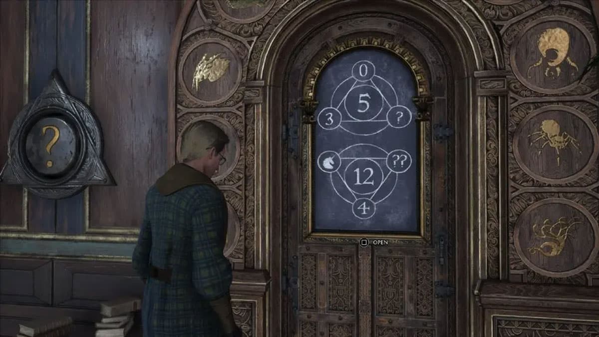 hogwarts legacy character at arithmancy door