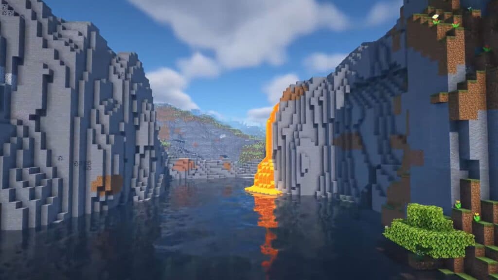 A river in Minecraft