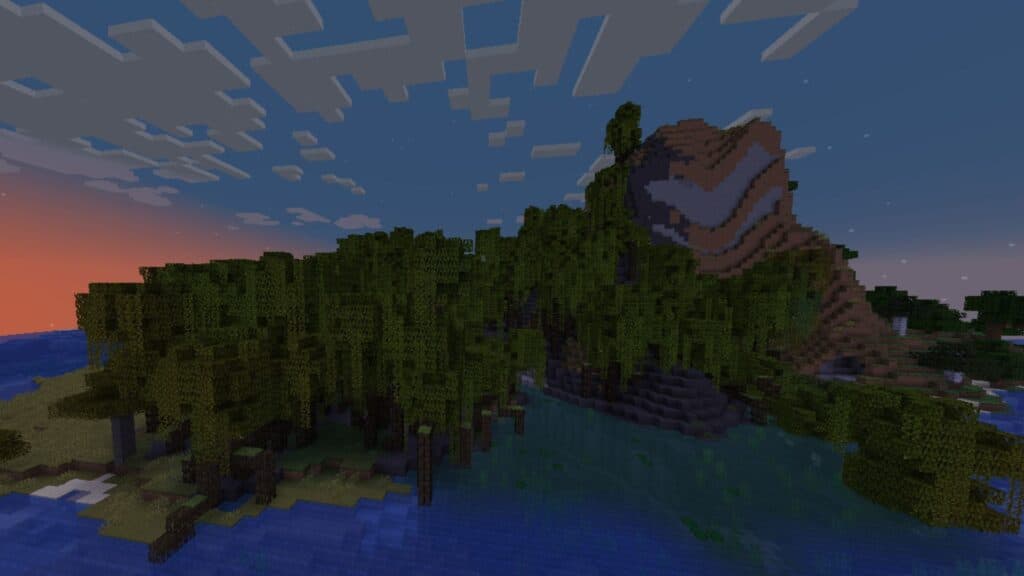 Swamp biome in Minecraft