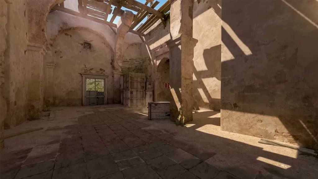 Dust 2 map in Counter-Strike 2.