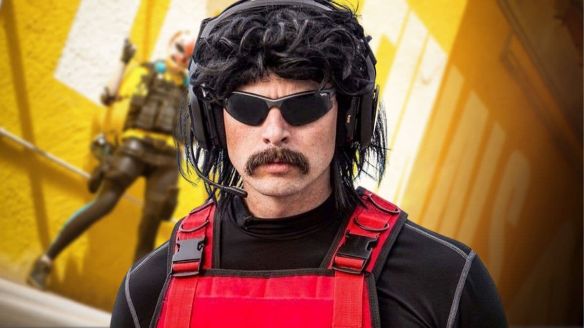 Dr Disrespect with The Finals artwork