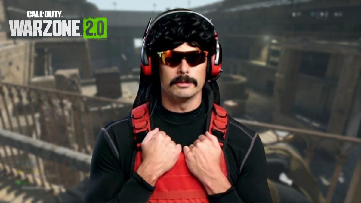 Dr Disrespect in front of Warzone 2 Gulag