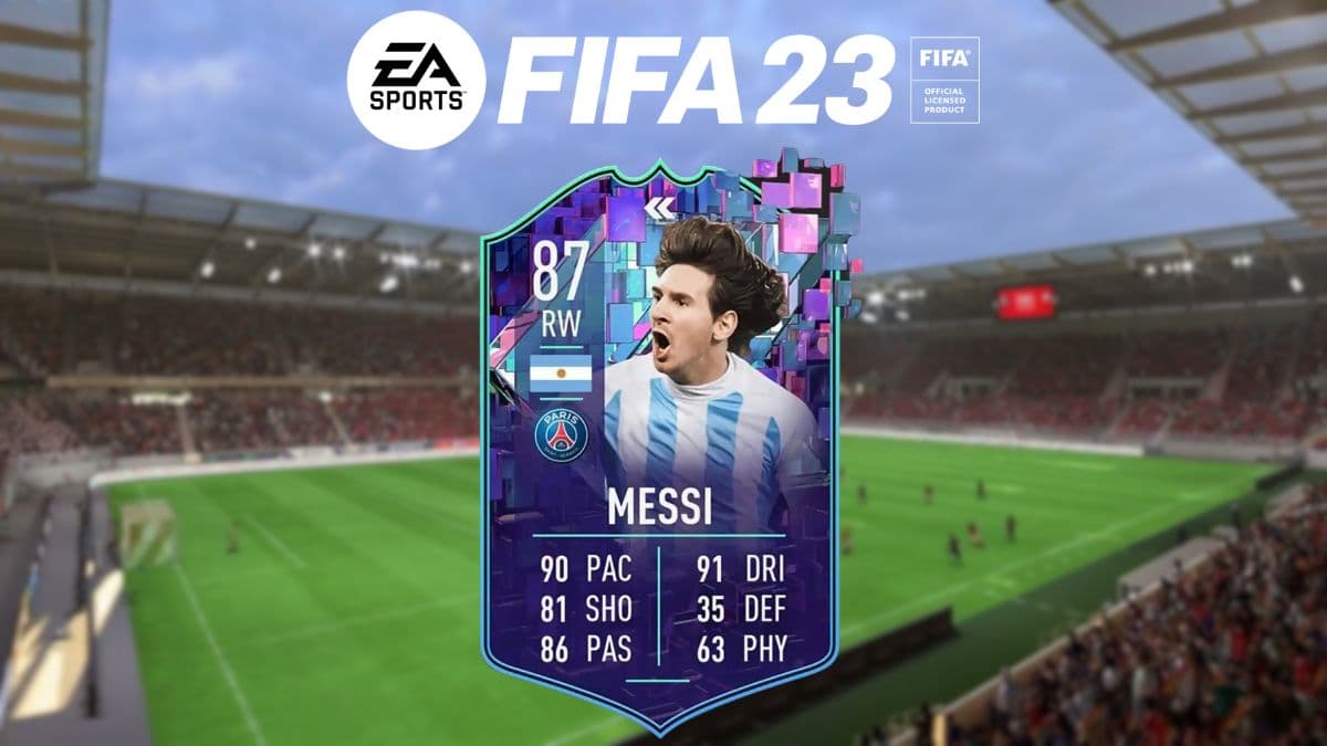 FIFA 23 Flashback Messi with logo