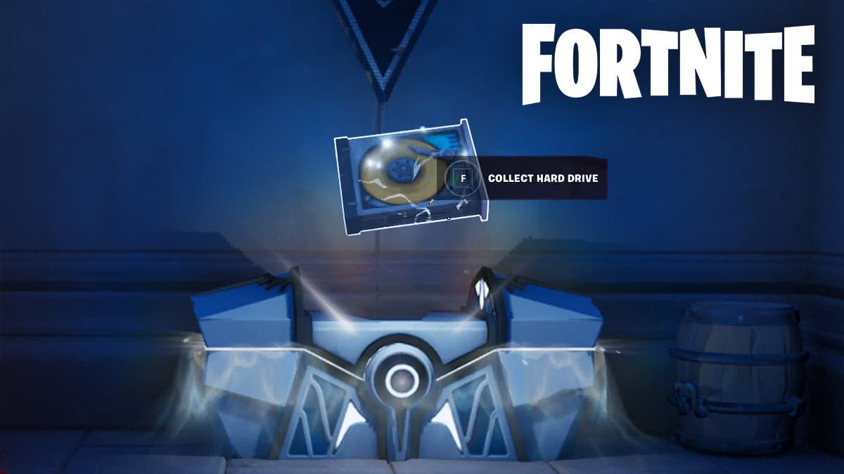 Oathbound Chest and hard drive in Fortnite