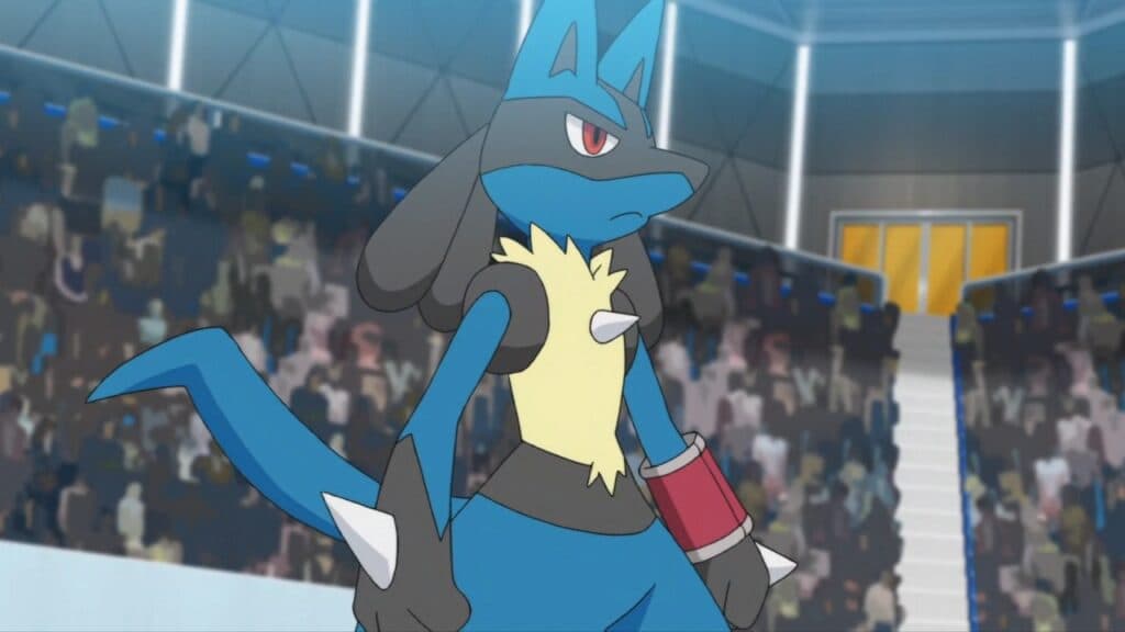 Lucario in the Pokemon anime.