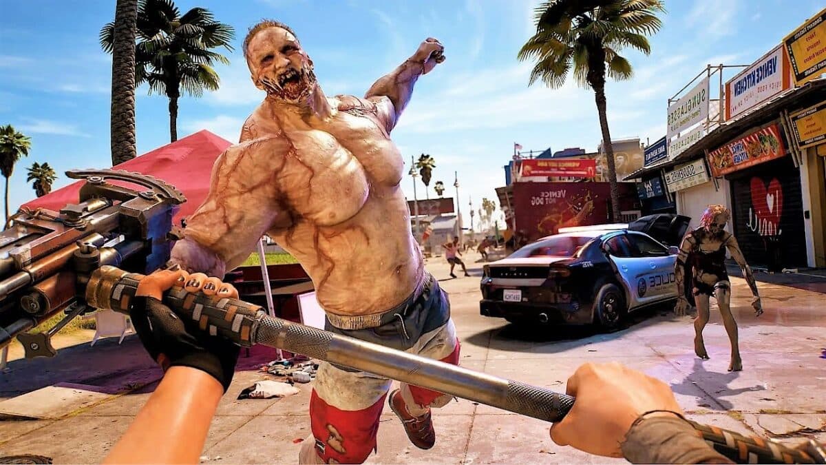 dead island 2 zombie attacking player