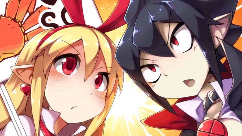 Disgaea RPG characters staring at each other