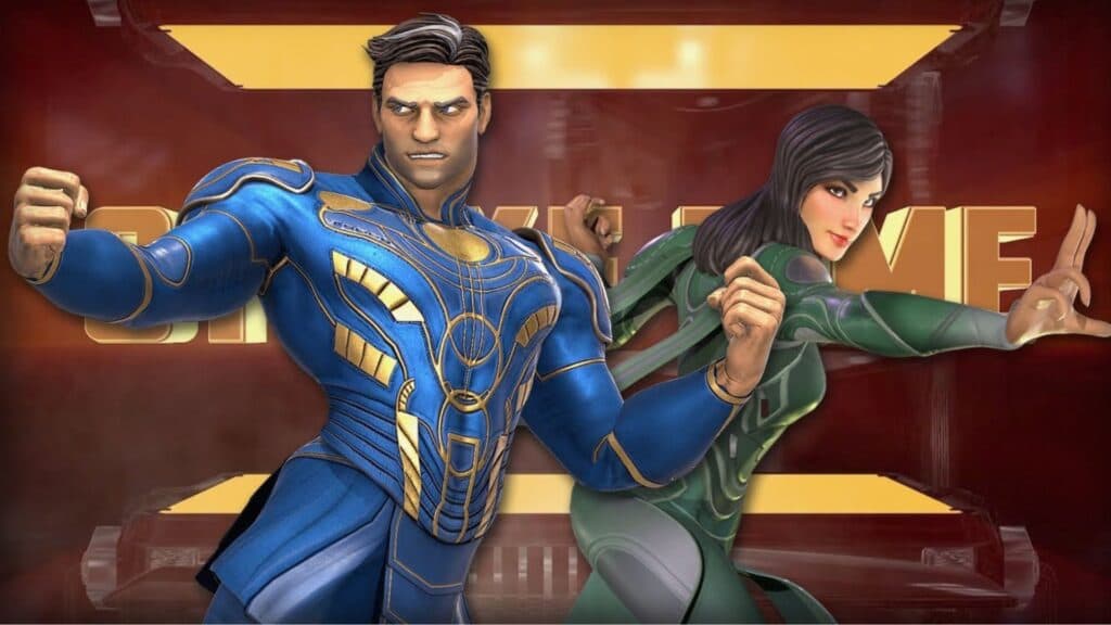 Eternals team in Marvel Strike Force