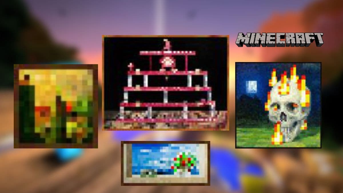Paintings in Minecraft