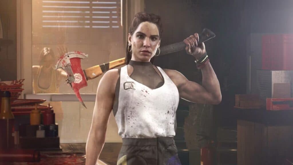 Carla holding axe in Dead Island 2