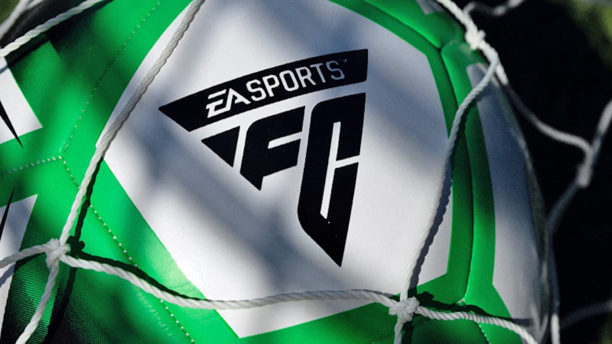 EA Sports FC logo on ball
