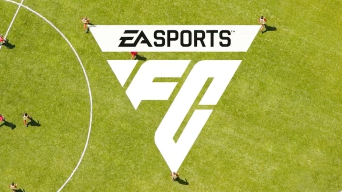 EA SPORTS FC logo on pitch