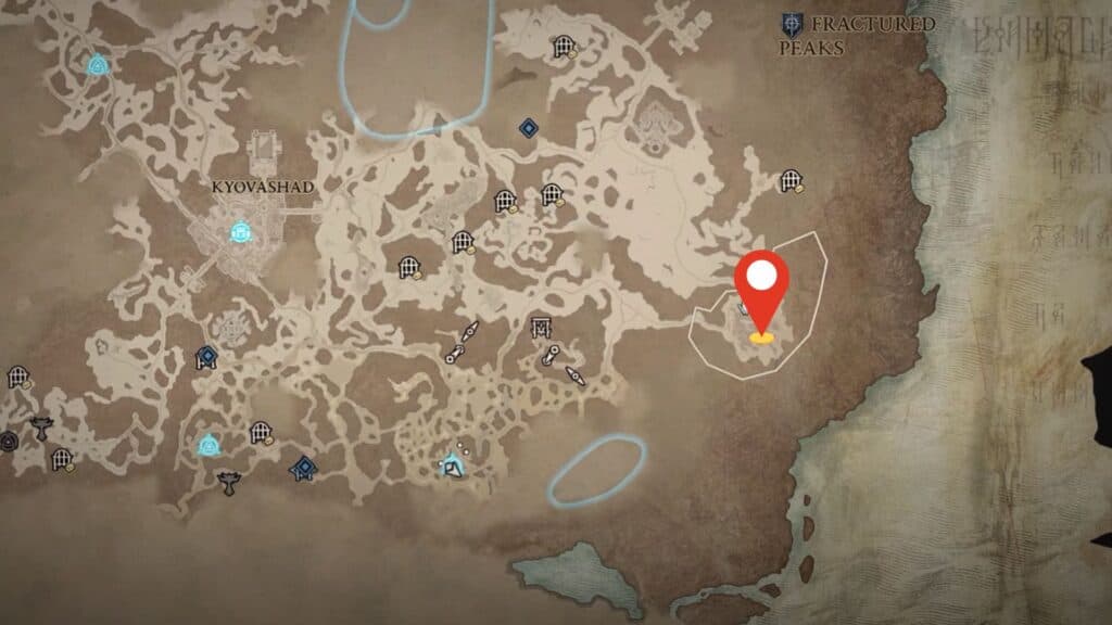 Ashava's spawn location in Diablo 4