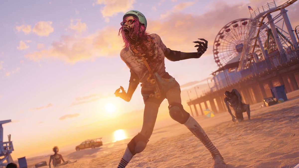 Dead Island 2 zombie on beach