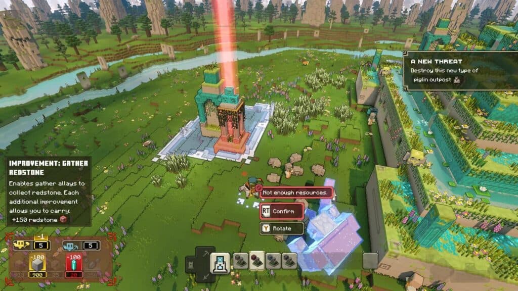 Tower of Improvement in Minecraft Legends