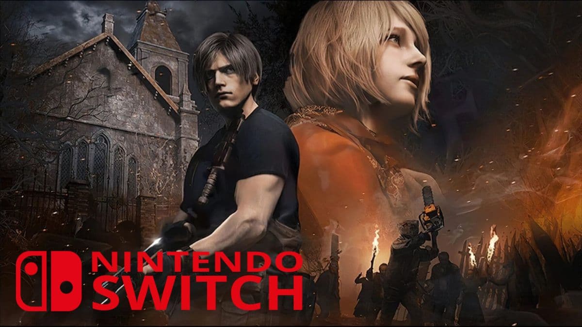 resident evil 4 remake with nintendo switch logo