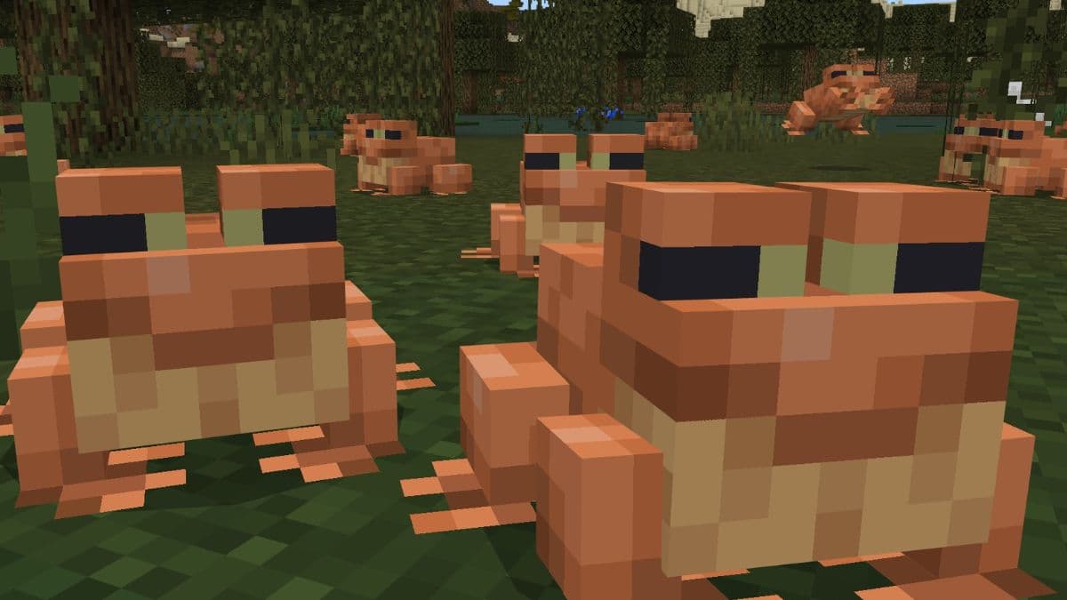 Temperate frogs in Minecraft