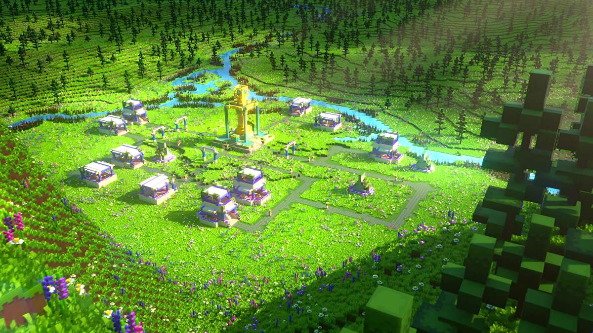The open world in Minecraft Legends