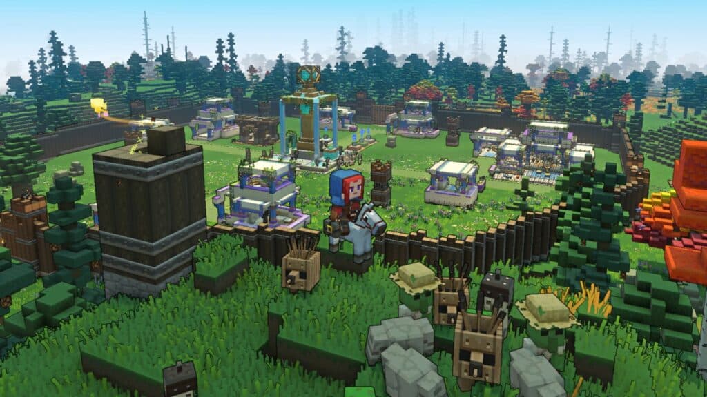 Gameplay screengrab from Minecraft Legends