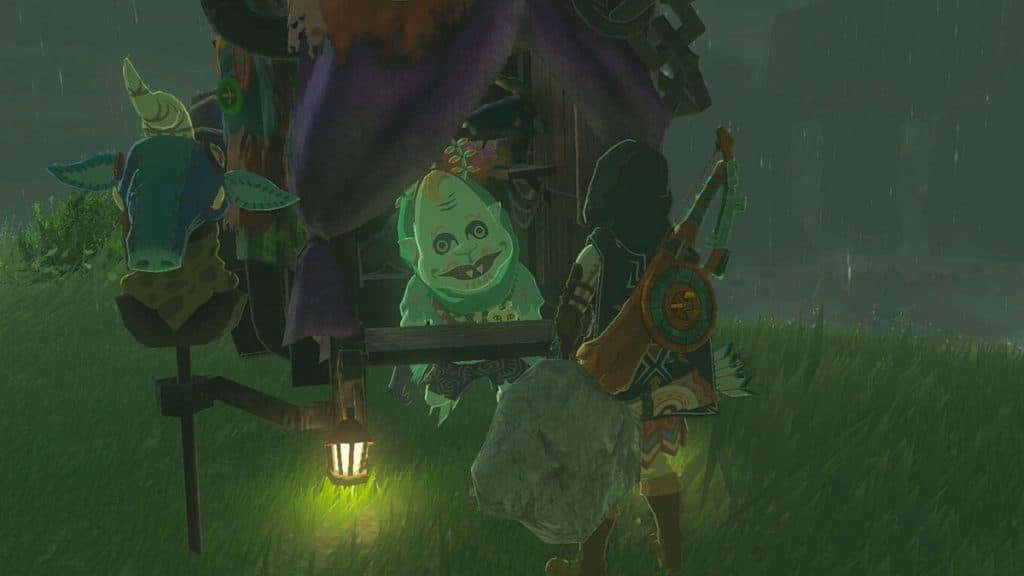Link talking to Kilton in Zelda: Tears of the Kingdom