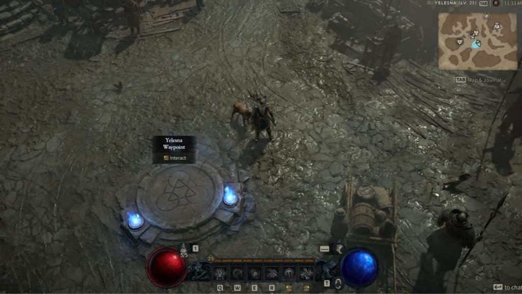 A waypoint in Diablo 4