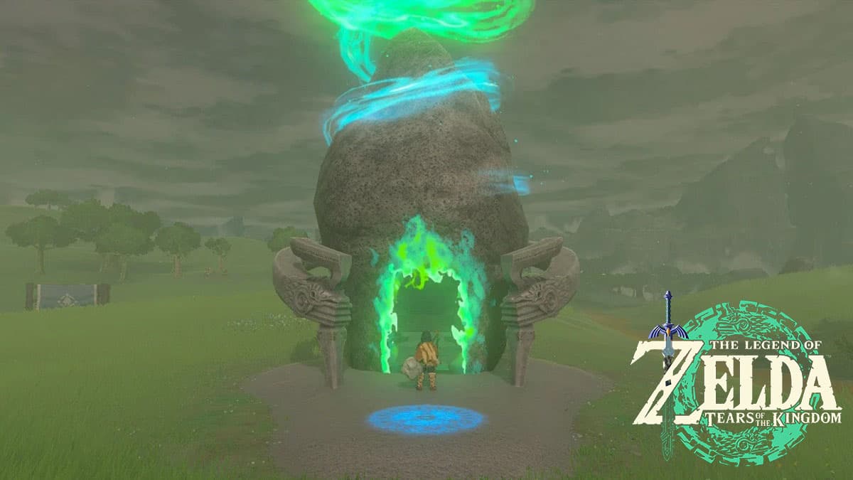 Link entering a Shrine in Zelda: Tears of the Kingdom