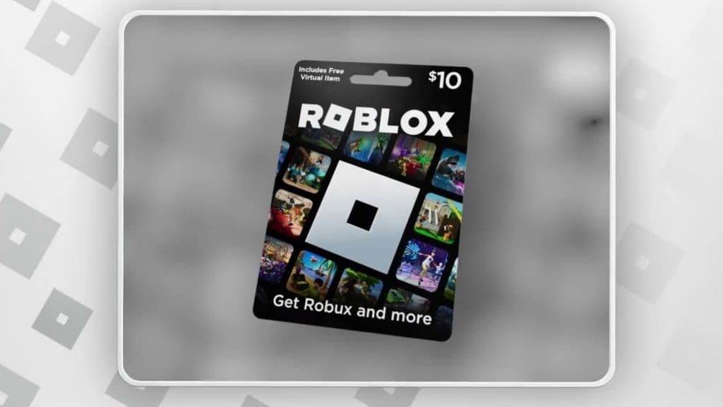 A gift card in Roblox
