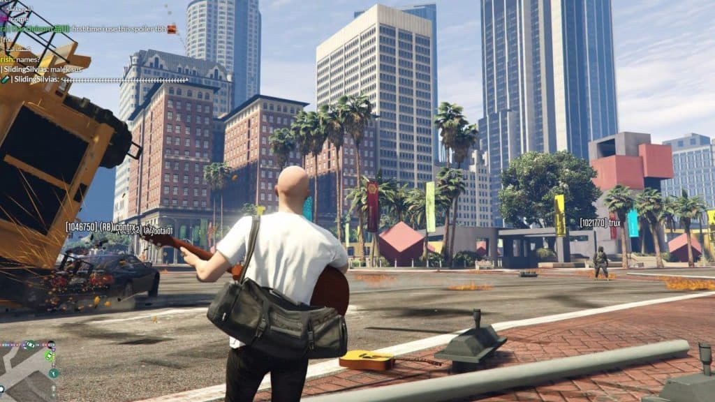 GTA character in the open world