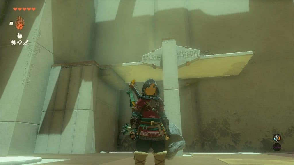Link at the Ishodag Shrine in Zelda: Tears of the Kingdom