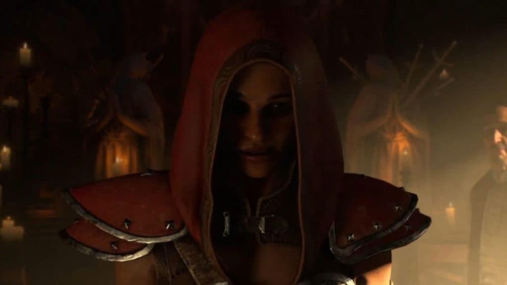 Rogue character during Diablo 4 cutscene