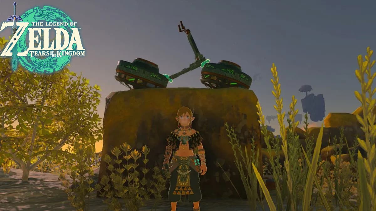 A hoverbike in Zelda: Tears of thee Kingdom