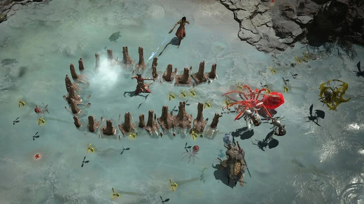 Combat sequence in Diablo 4