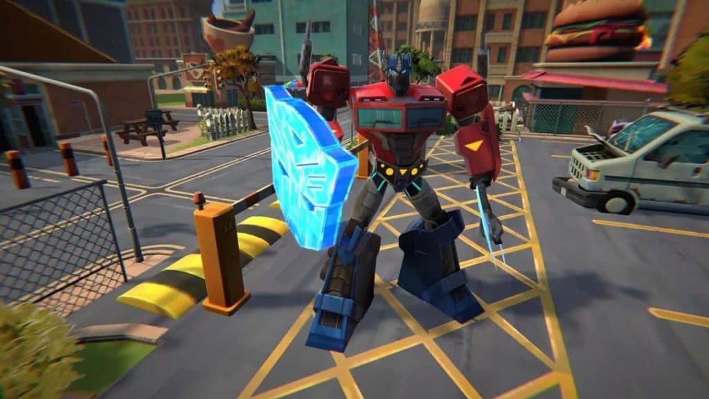 A Transformer like Optimus Prime built in Fortnite Creative