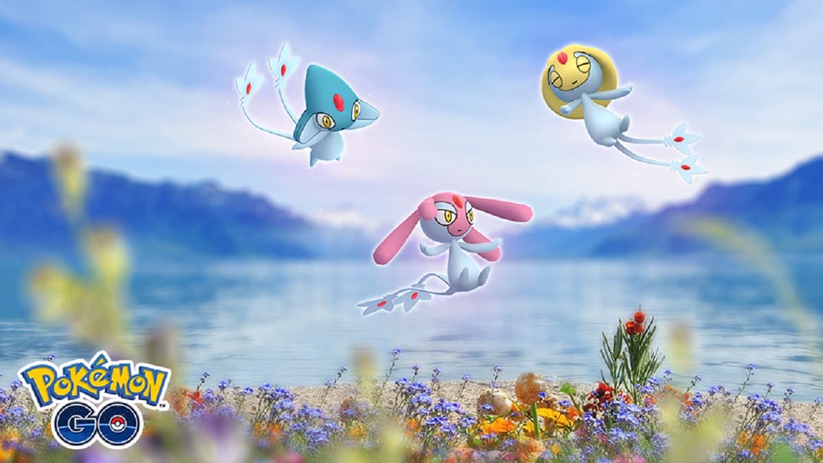 Uxie, Mesprit, and Azelf in Pokemon Go