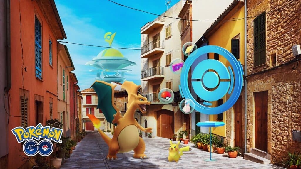Charizard and Pikachu in Pokemon Go Spain