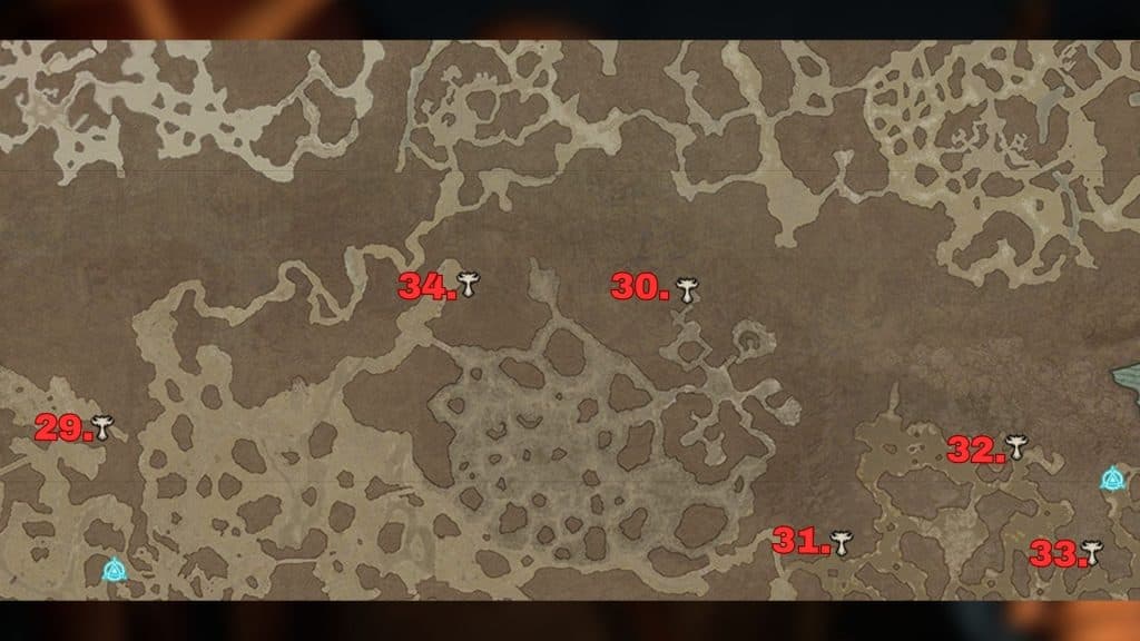 Six Altar of Lilith statue locations in Diablo 4