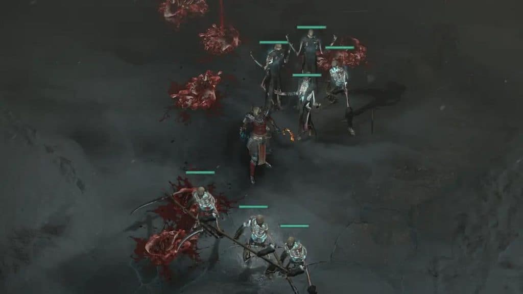 Necromancer in Diablo 4 with minions